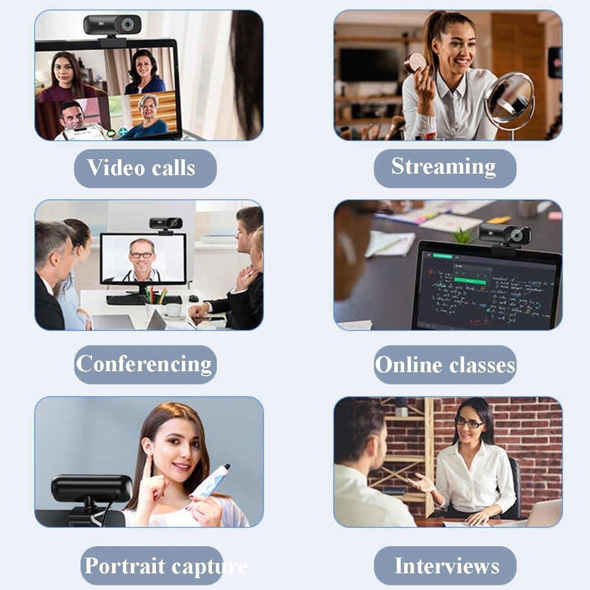 Video calls  
Streaming  
Conferencing  
Online classes  
Portrait capture  
Interviews