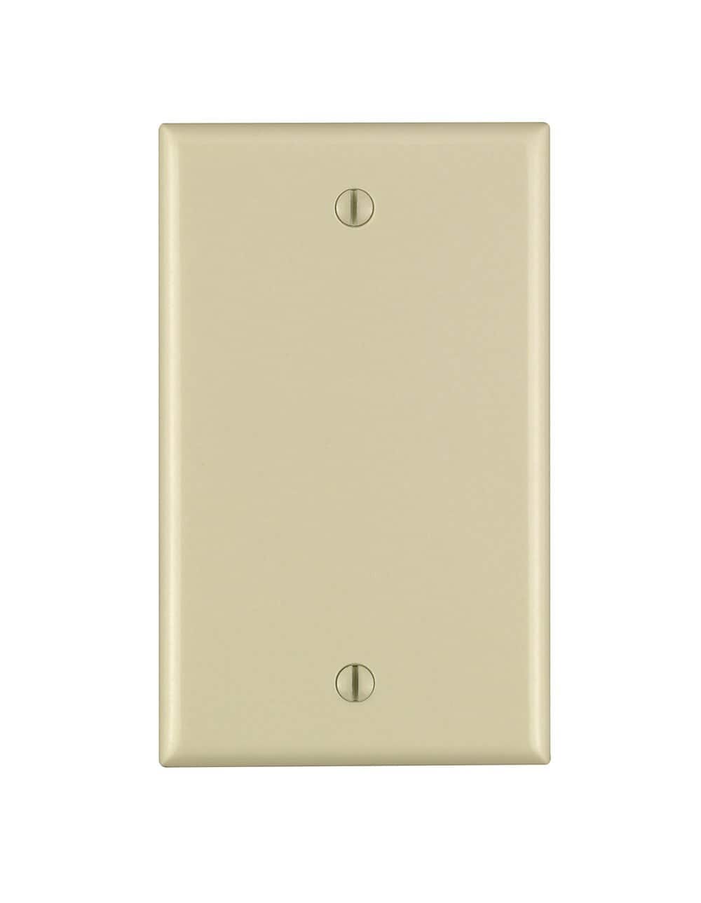 Leviton - 1 gang Thermoset Plastic Blank Wall Plate 1 pk (Case of 25) - Ivory
