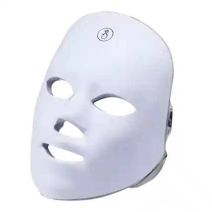 Front. Cluzine - 7 Colors LED Light Therapy Mask, Touch Control Photon Facial Skin Care Device for Anti-Aging, Acne & Brightening.