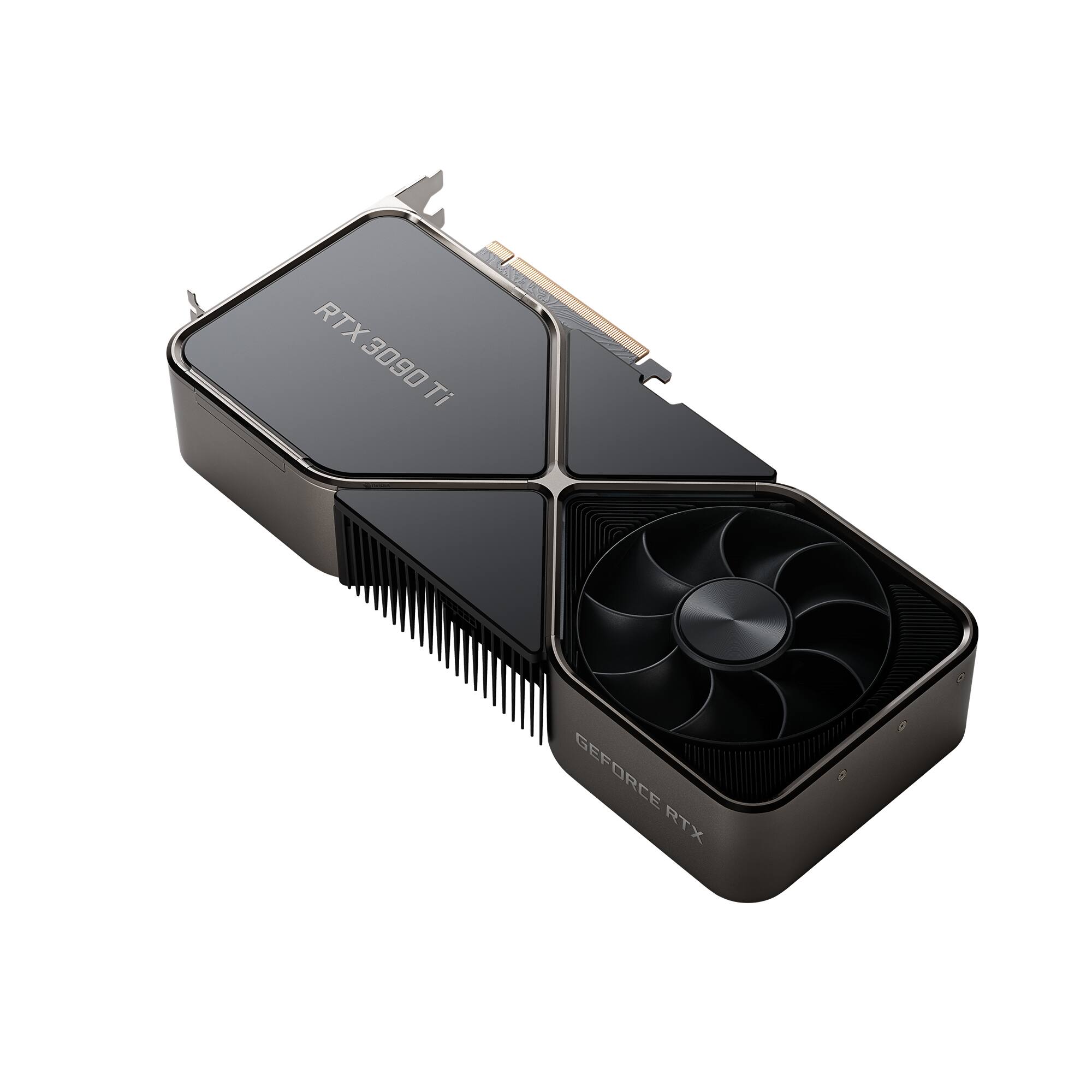 Alt View 12. NVIDIA - GeForce RTX 3090 Ti 24GB GDDR6X Graphics Card - Titanium and black.