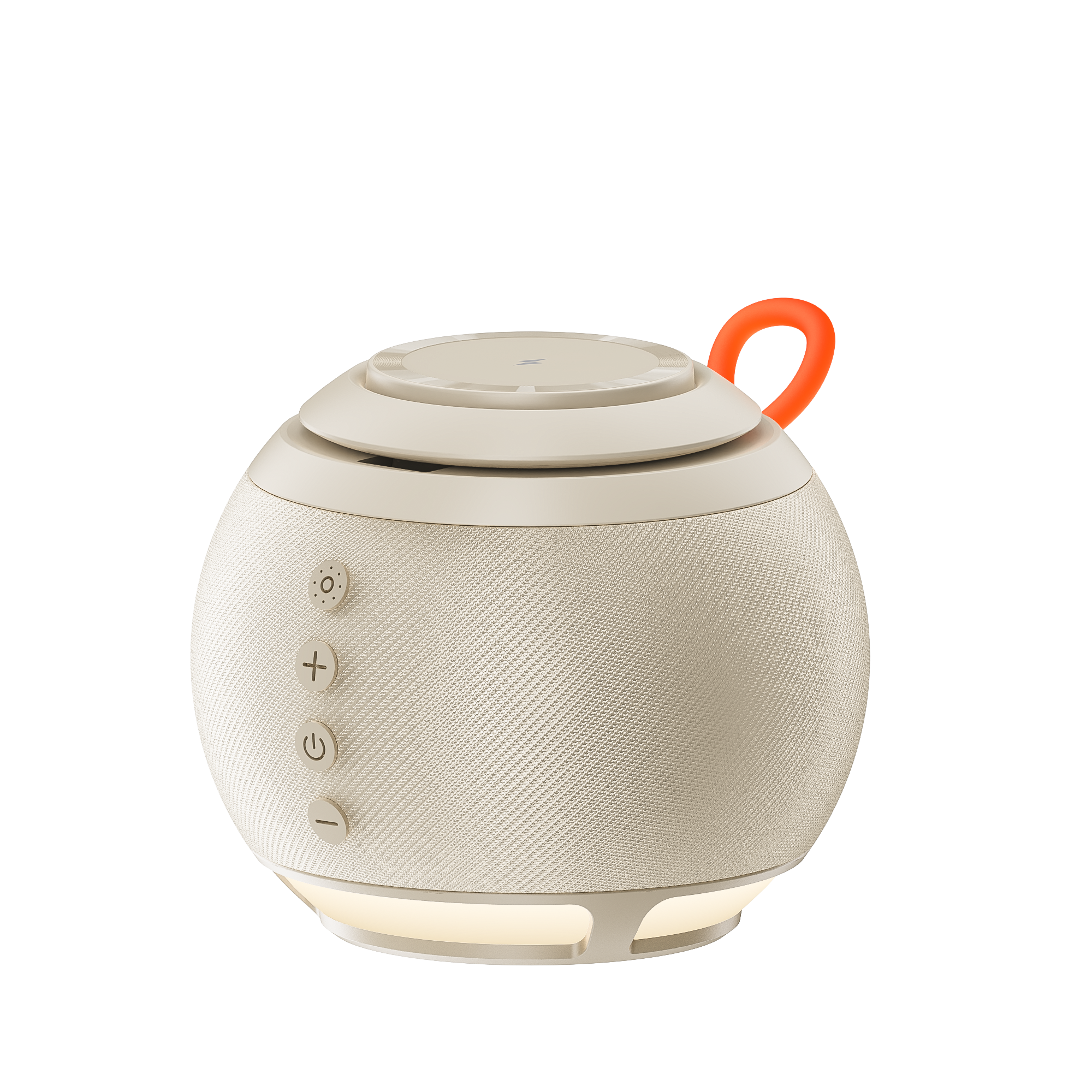 Alt View 5. Siljoy - 15W Fast Magnetic Wireless Charger,Bluetooth Speaker,Night Light, Compatible for All iPhone Series, Apple watch, AirPods - White.