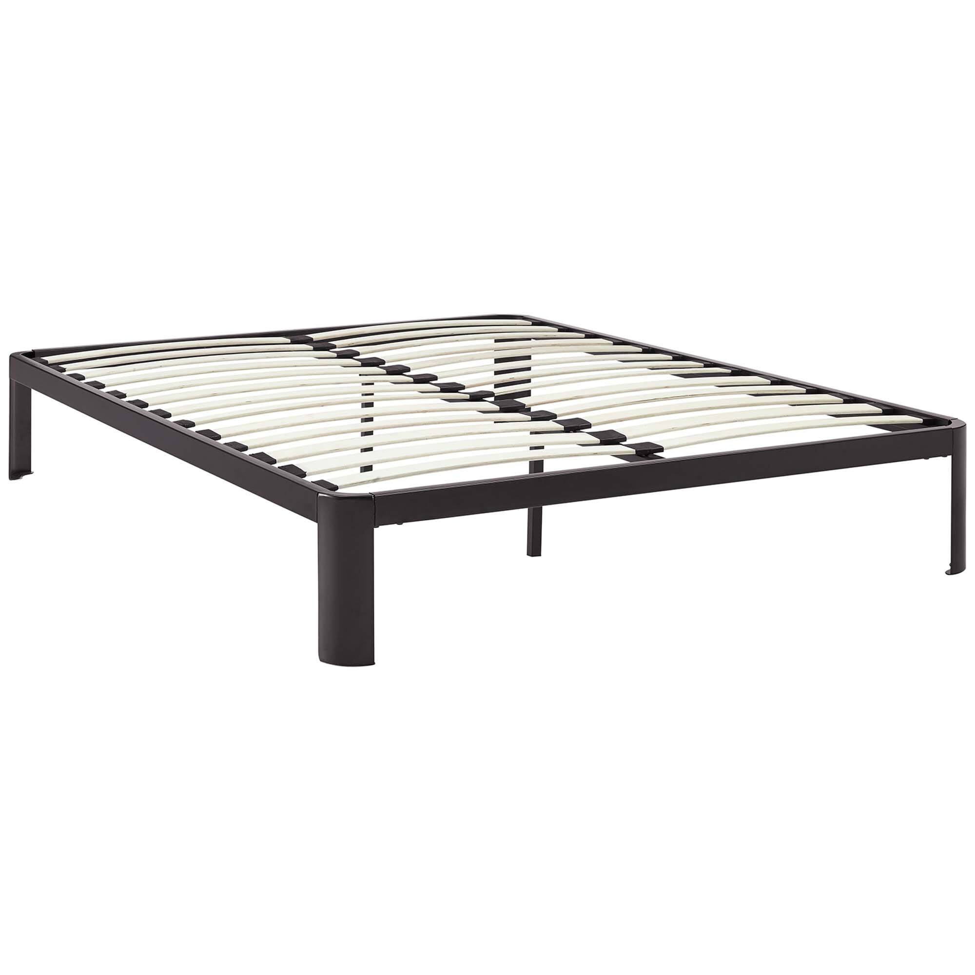 Left. Modway - Harlow Performance Velvet Twin Platform Bed Frame - White.