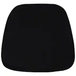 Emma + Oliver - Soft Fabric Chiavari Dining Chair Cushion - Black