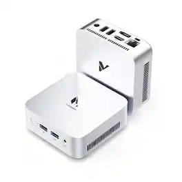 Mega PC - MegaPC D01 A0JT Mini PC - Intel N150, 16GB RAM, 512GB SSD, Win 11, Dual 4K Display, WiFi & BT - Black
