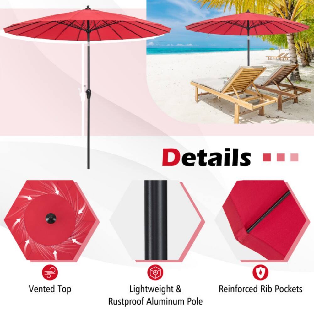 Details  
- Vented Top  
- Lightweight & Rustproof Aluminum Pole  
- Reinforced Rib Pockets