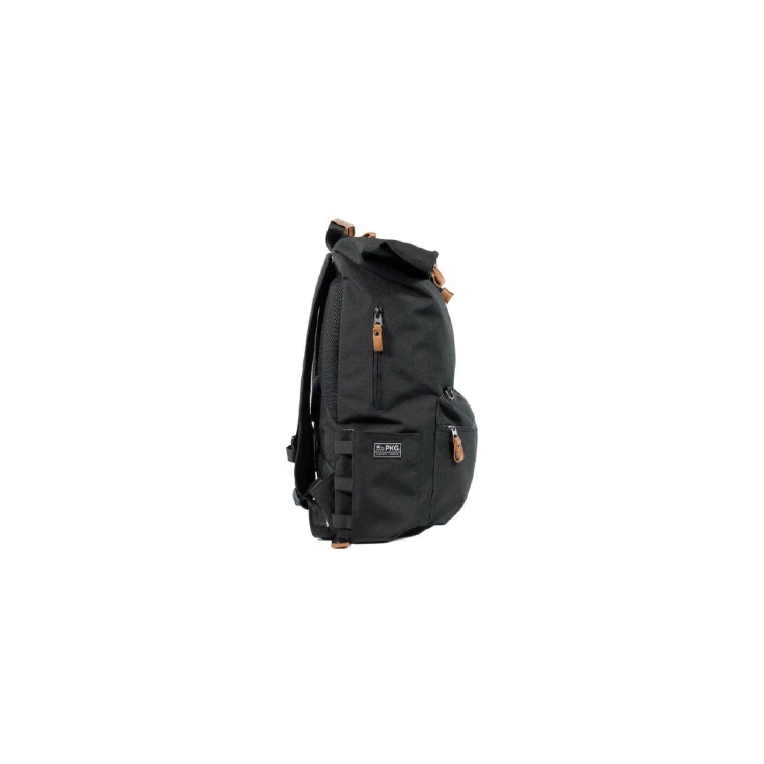 Alt View 2. PKG - Brighton II Foldtop Plus Backpack - Black.