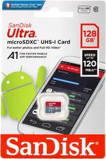 SanDisk Memory Zone App2 Easily Manage Photos and Videos
3 FULLHD VIDEO
10
SanDisk Ultra 128 microSDXC UHS-I Card GB* For better photos and Full HD Video3 FOR FASTER MOBILE A1 SPEED APP PERFORMANCE1 UP TO 4G LTE 120 My Storage Total MB/s** 100% Storage
Used 34 GB
14 Available GB My phone Total 16 GB Available 10 GB SanDisk fal Ultra 32 GB 128GB U A1 4 GB
Available 4 GB
SanDisk