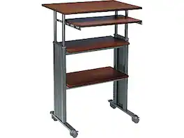 Safco - Muv 30" Adjustable Desk, Steel/Laminate - Brown