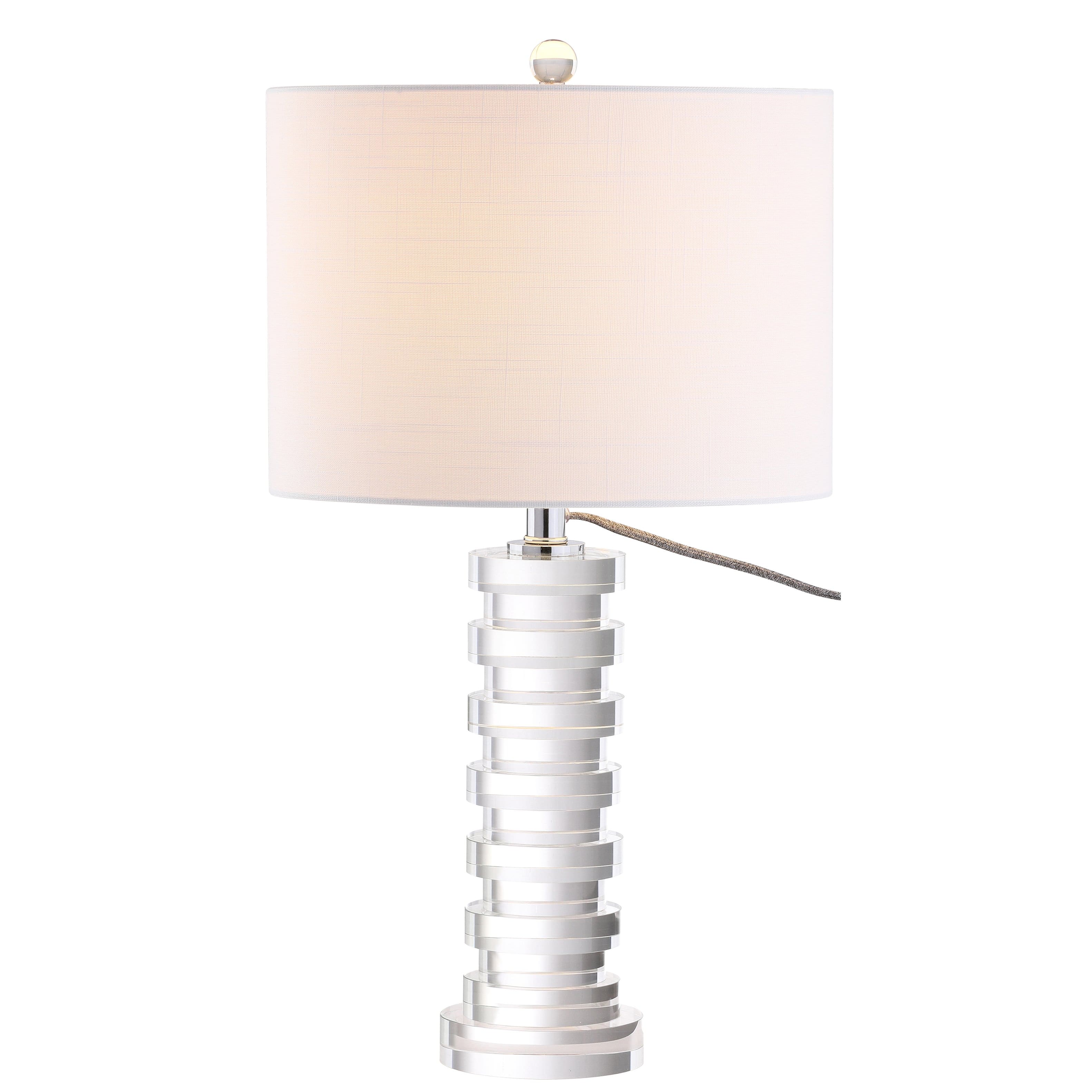 Jonathan Y - Sasha 25" Crystal LED Table Lamp - Clear