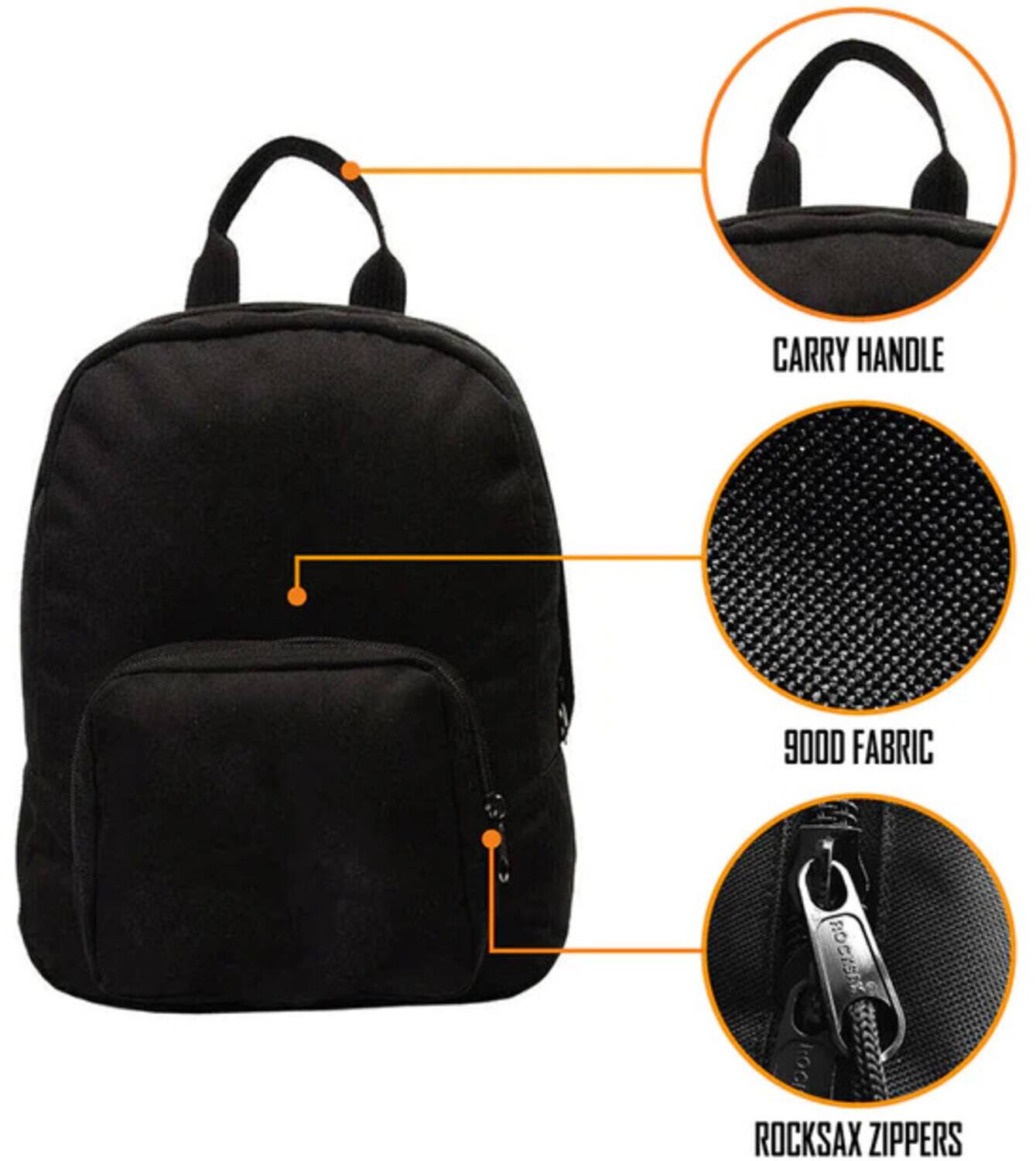 CARRY HANDLE  
9000 FABRIC  
ROCKSAX ZIPPERS