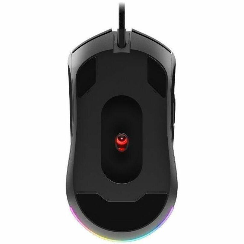 Alt View 3. MSI - MSI FORGE GM320 Gaming Mouse - Optical - Cable - Black - USB 2.0 - 12800 dpi - 7 Button(s) - Left-handed - 1 - Black.