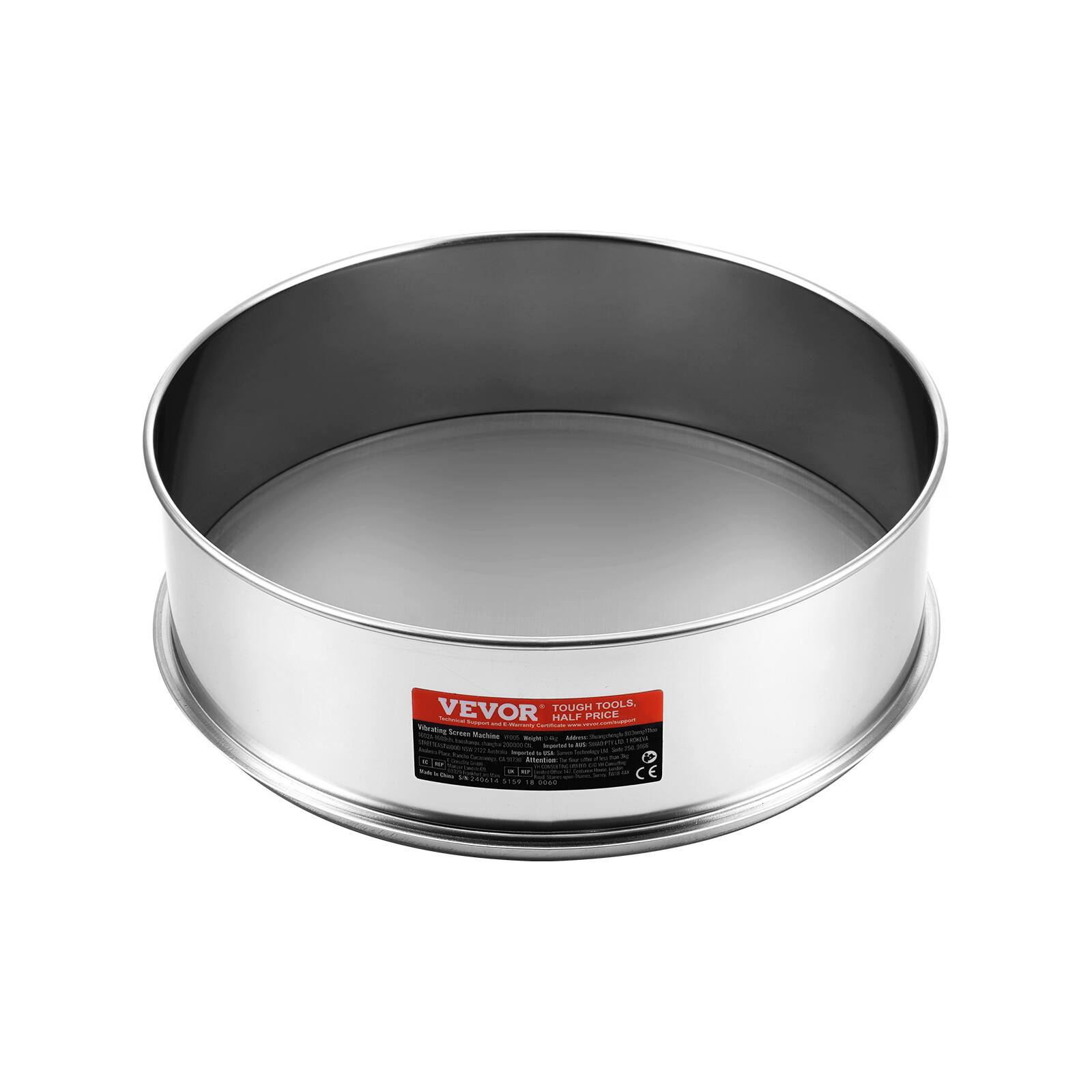 VEVOR TOUGH TOOLS  
HALF PRICE  

VEVOR  
Wok Stainless Steel  
Weight: 2.5 kg  
Diameter: 36 cm  
Height: 15 cm  
Material: Stainless Steel  
Made in China  
CE