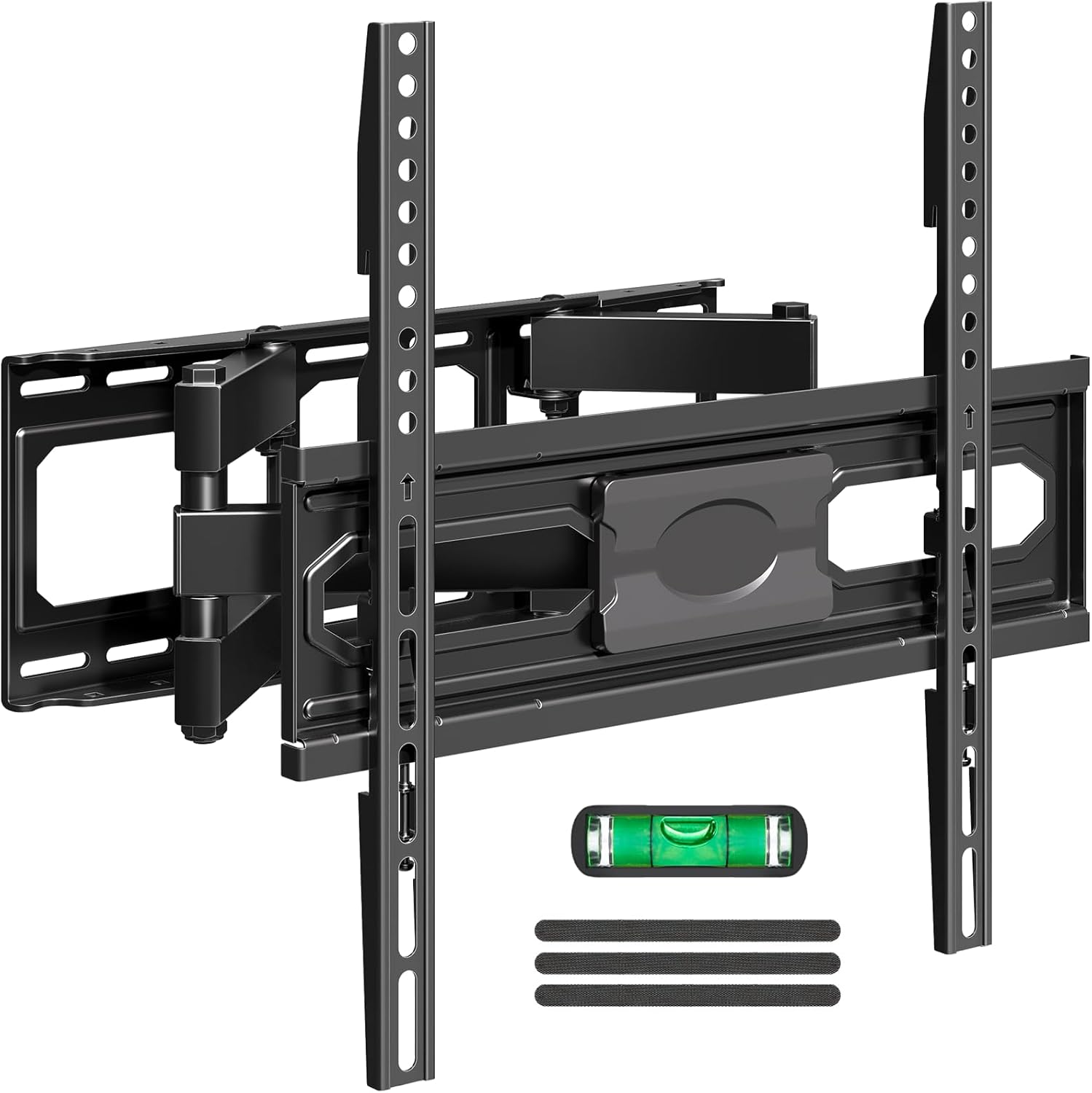 Front. FINEAK - TV Mount with Swivel and Tilt Articulating Dual Arms, Fits Most 32-65 Inch TVs - Black.