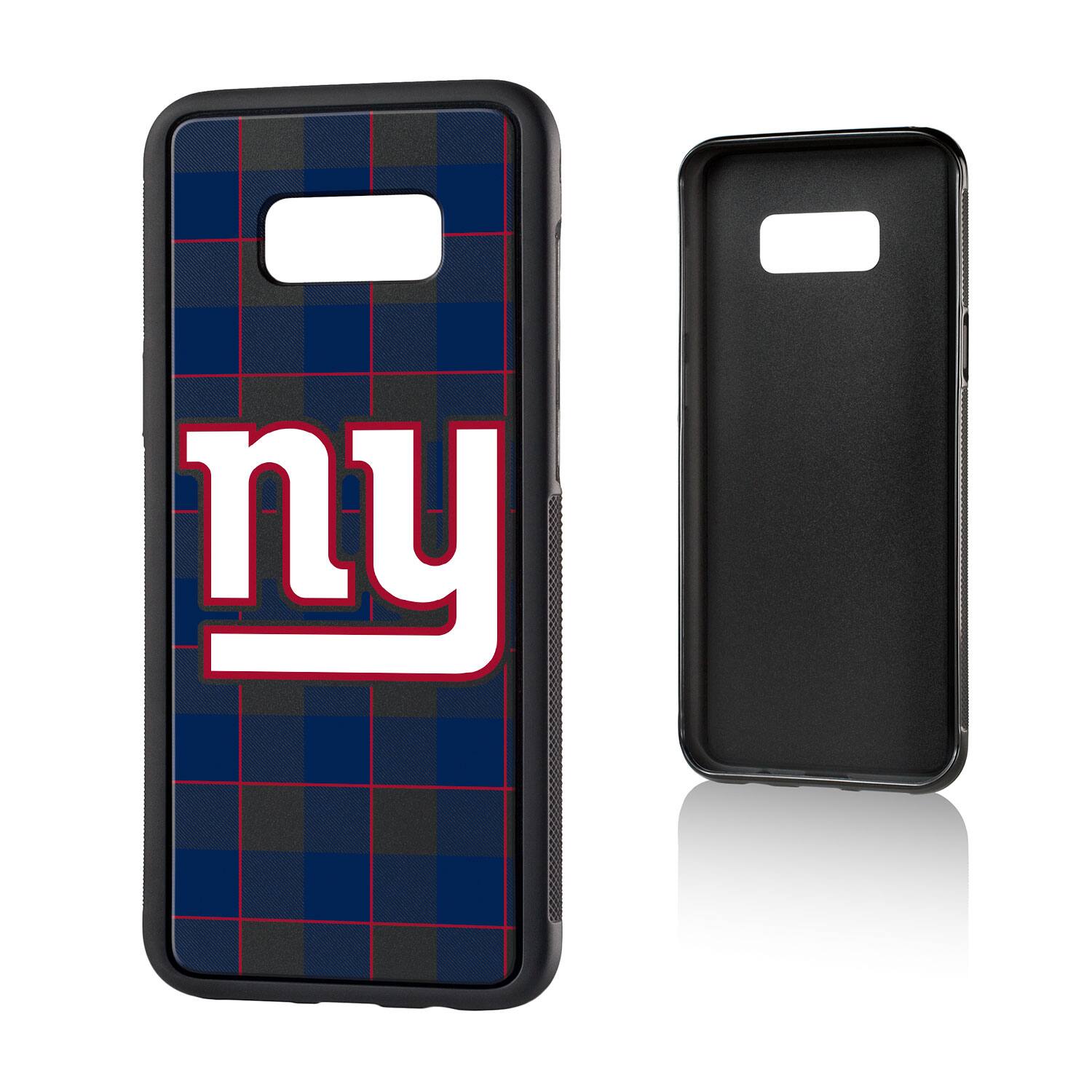 Alt View 2. Keyscaper - New York Giants Galaxy Plaid Design Bump Case - S20 Plus - Multicolor.