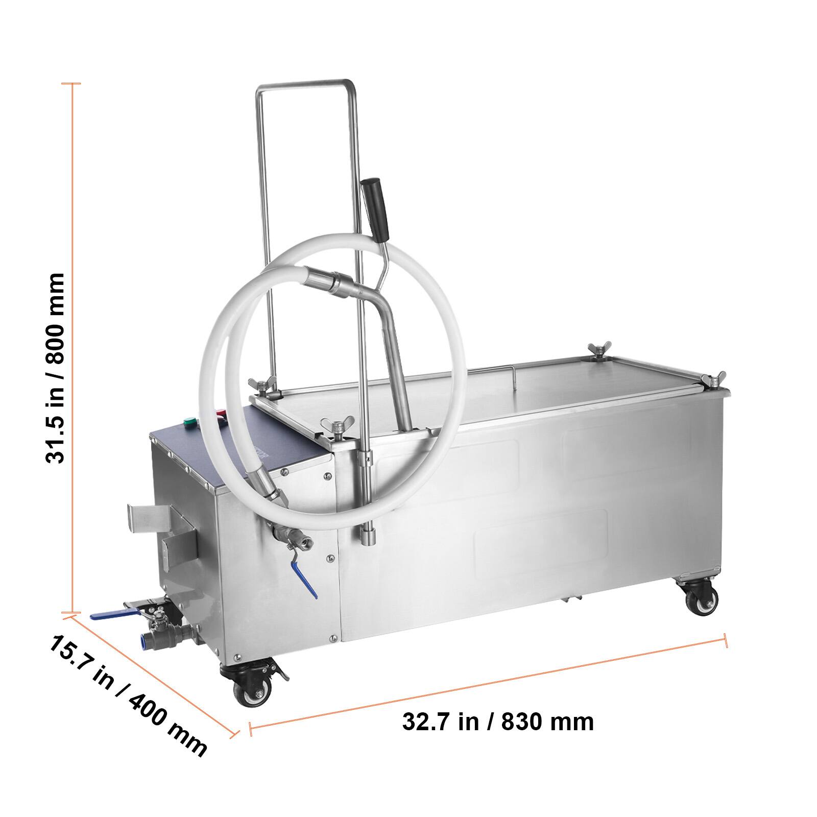 - Height: 31.5 in / 800 mm
- Width: 32.7 in / 830 mm
- Depth: 15.7 in / 400 mm