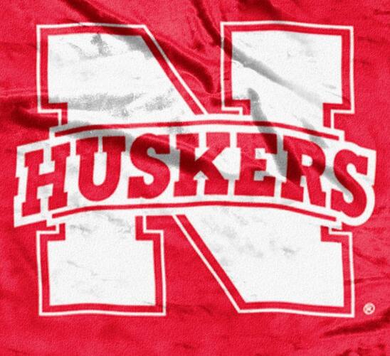 Alt View 1. Northwest - Nebraska Cornhuskers School Spirit Royal Plush 50 x 60 inch Raschel Throw Blanket - Multi.