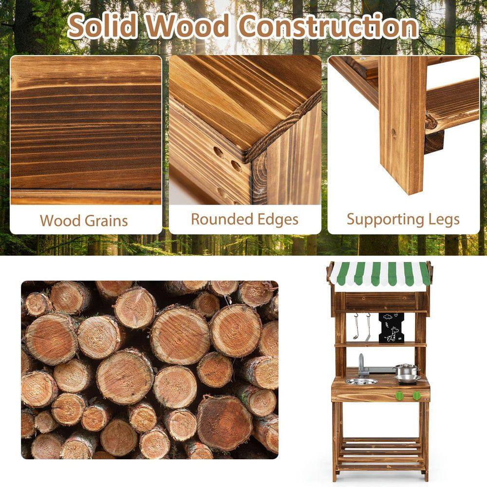 Solid Wood Construction

- Wood Grains
- Rounded Edges
- Supporting Legs