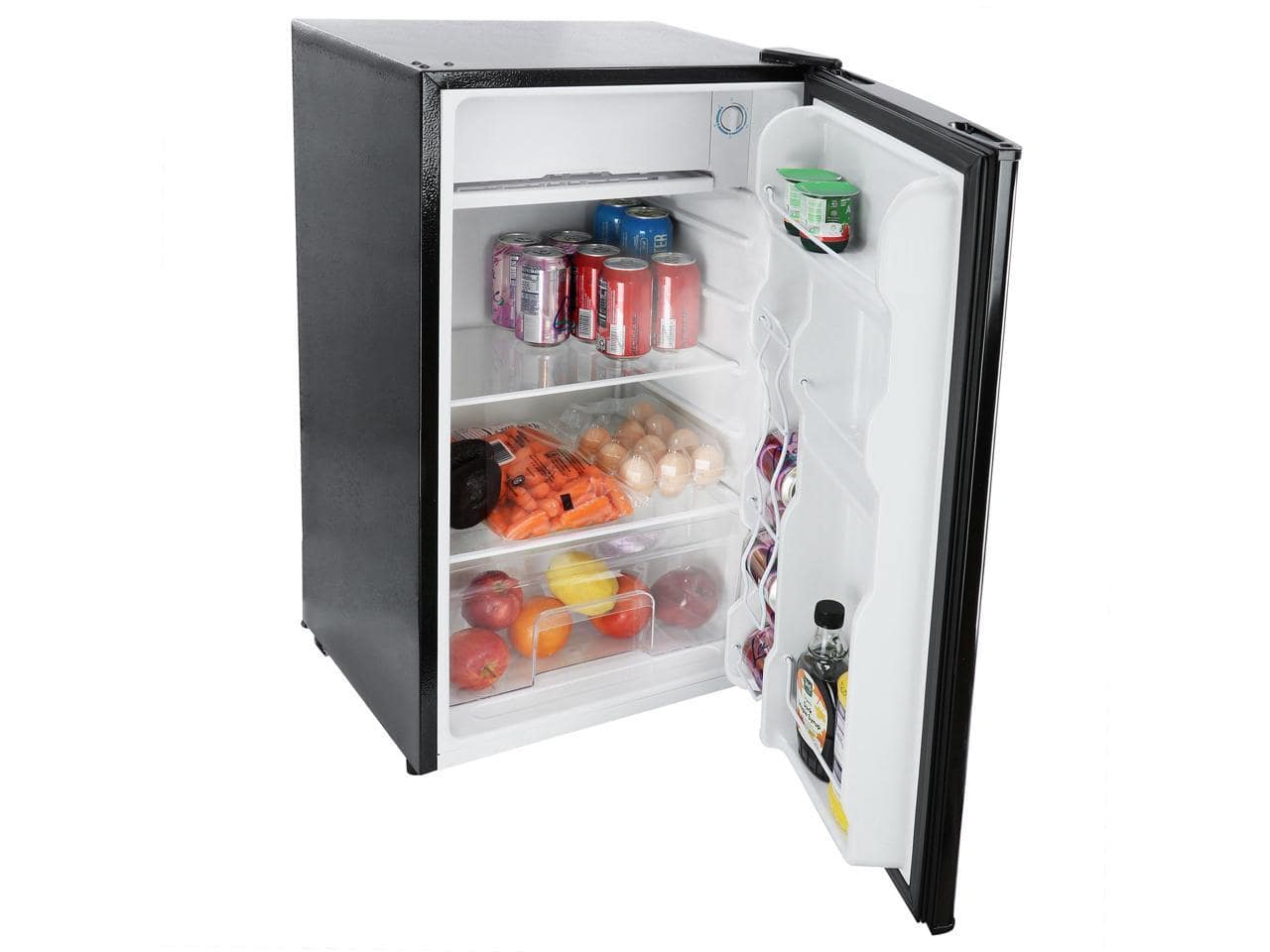 MegaChef - 3.2 Cubic Feet Refrigerator - Black