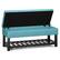 Alt View 11. Simpli Home - Cosmopolitan Storage Ottoman Bench with Open Bottom - Soft Blue.