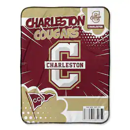 Chad & Jake - Charleston Cougars 30" x 40" Comic Theme Baby Blanket - Multicolor
