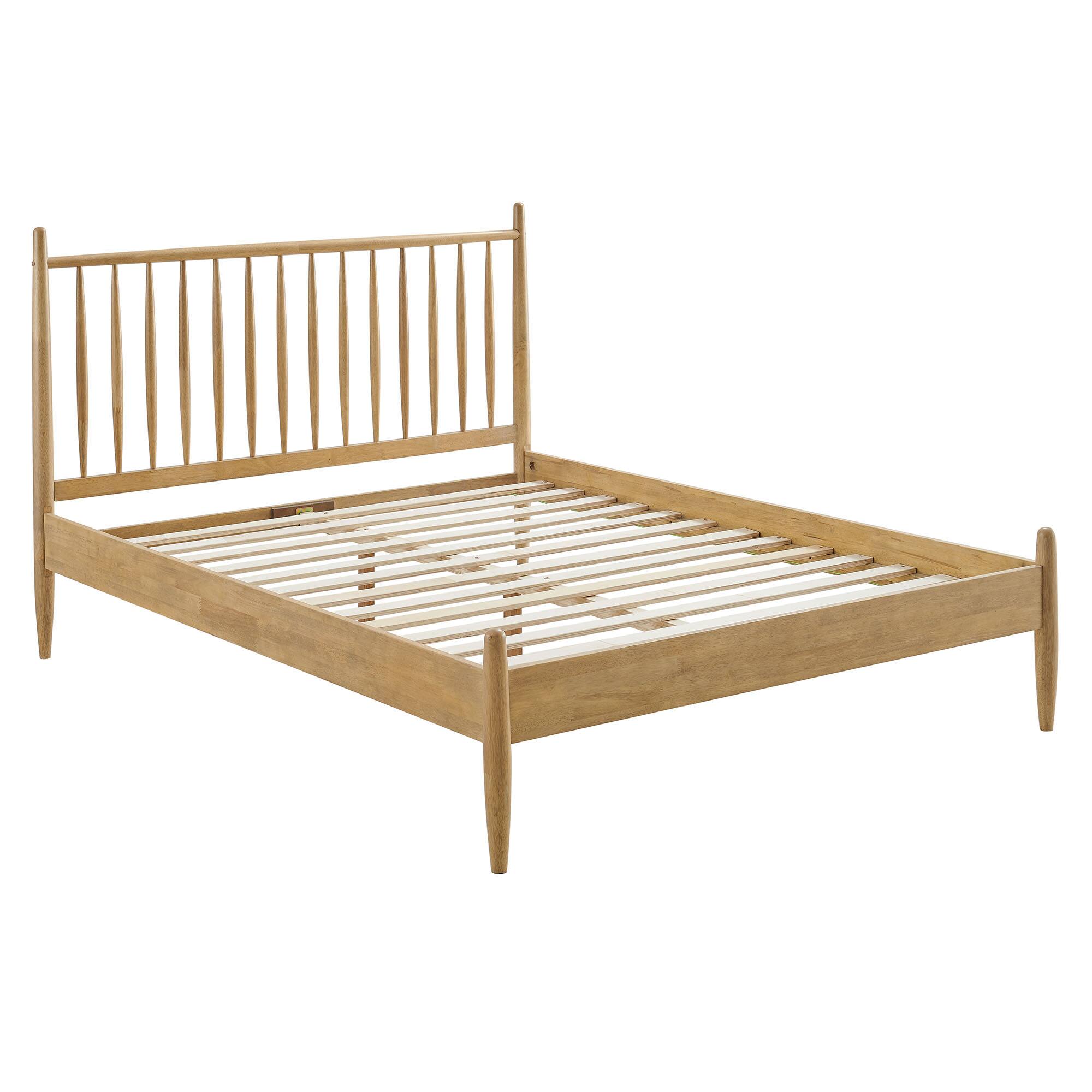 Alt View 2. Modway - Zane Size Spindle Bed by Modway - Light Oak.