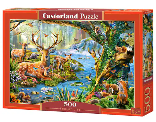 Castorland Puzzle 500 FOREST LIFE Castorland 18.5x13in 500 cm/cm 9+ No. B-52929