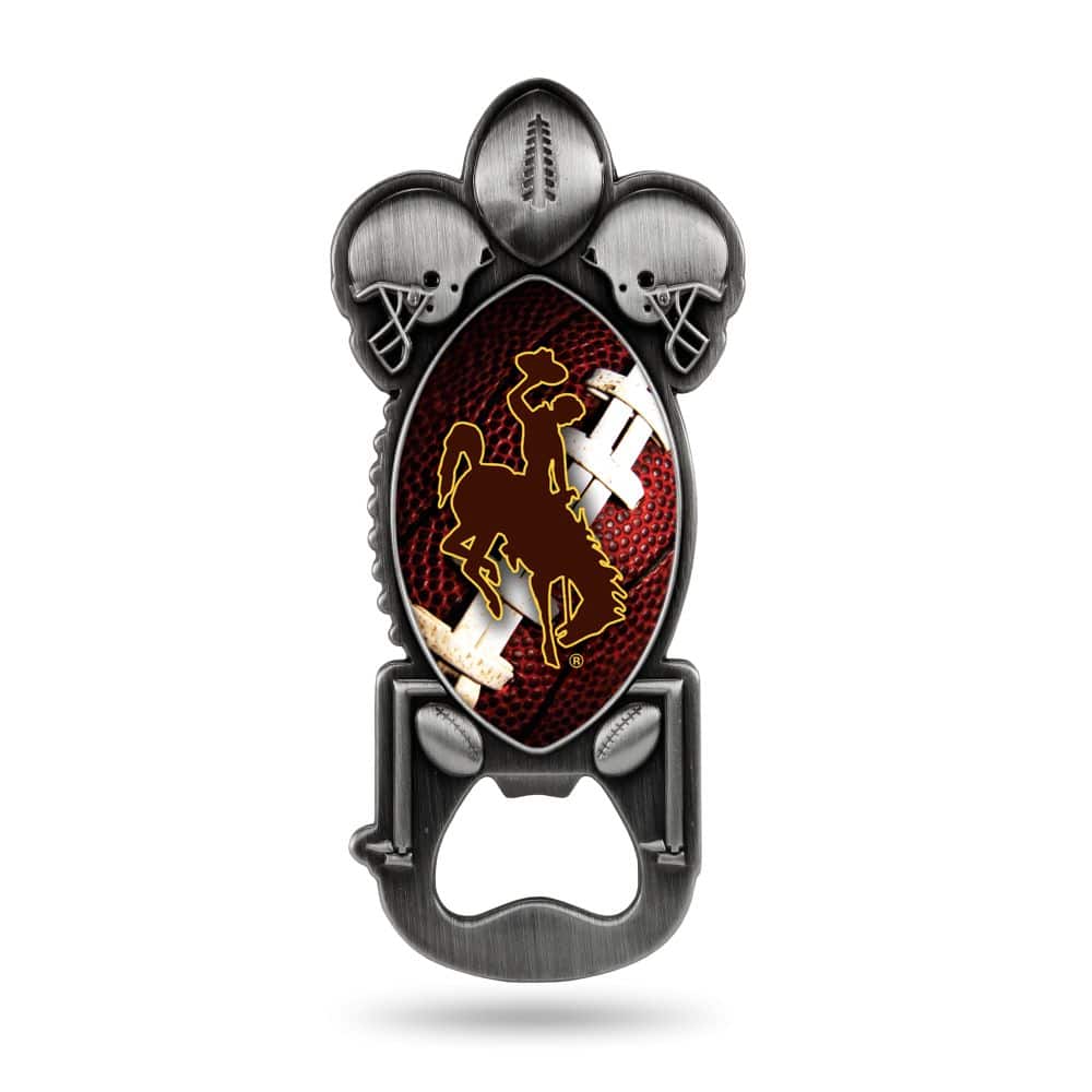 Rico Industries - Wyoming Cowboys Party Starter Magnetic Metal Bottle Opener - Multi