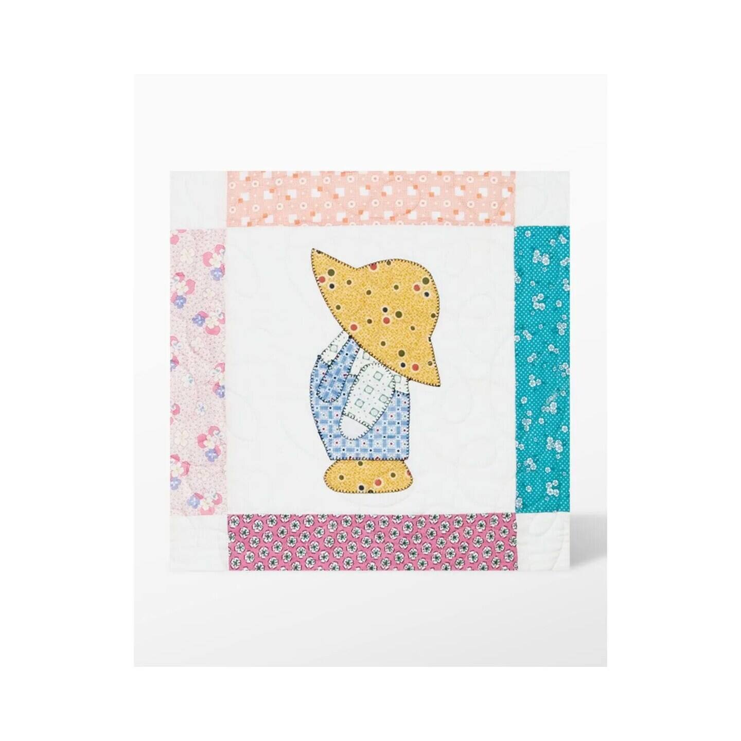 Angle. AccuQuilt - GO! Overall Sam Fabric Cutting Die - Pink.