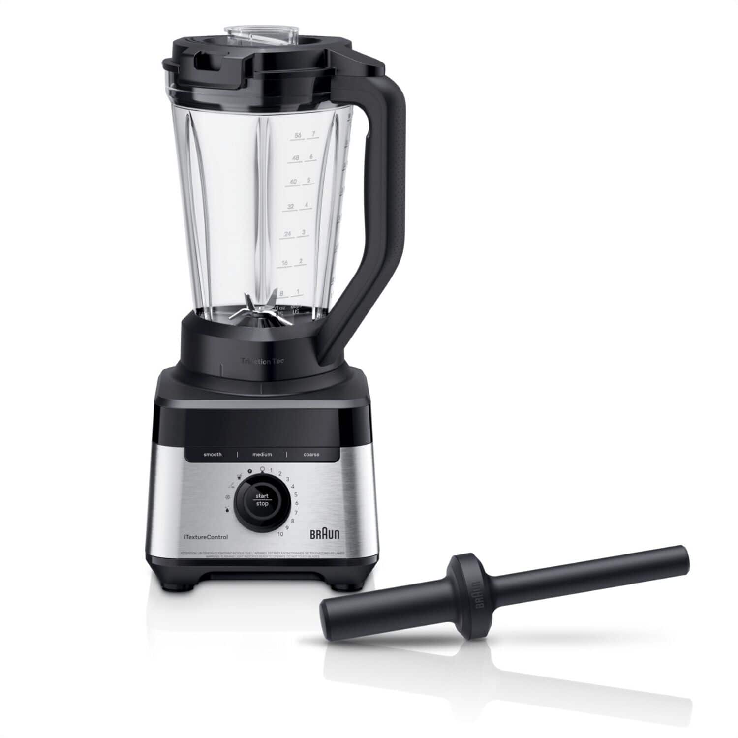 Braun - 10-Speed 1200W 61 fl. oz. TriForce Power Blender - Black - Front_Zoom