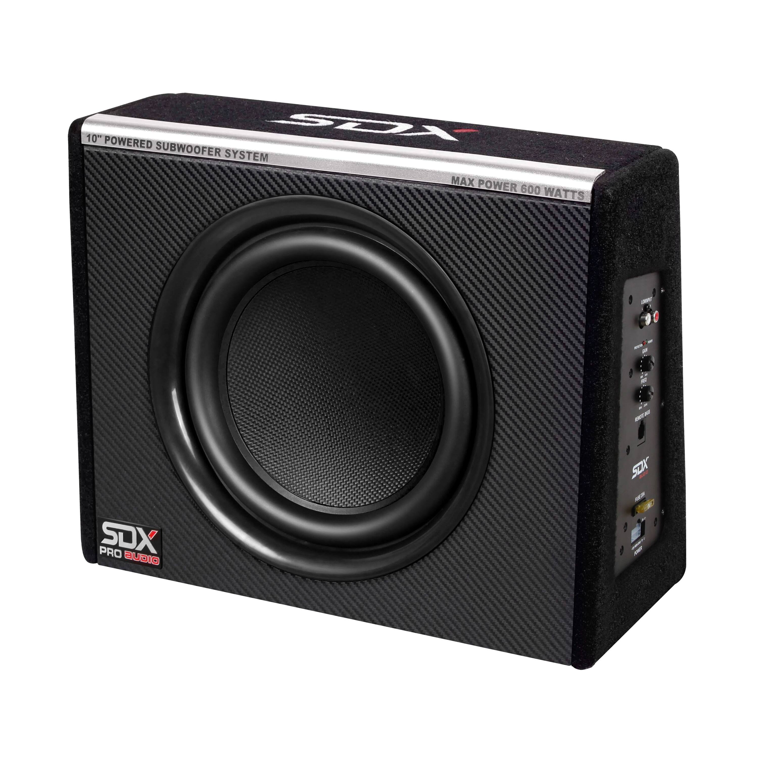 10" Powered Subwoofer System  
Max Power 600 Watts  
SDX Pro Audio