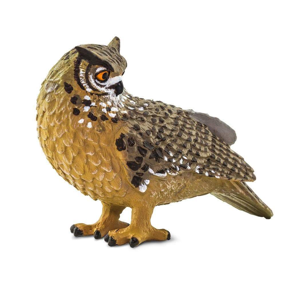 Alt View 3. Safari Ltd. - Eagle Owl Toy Figurine.