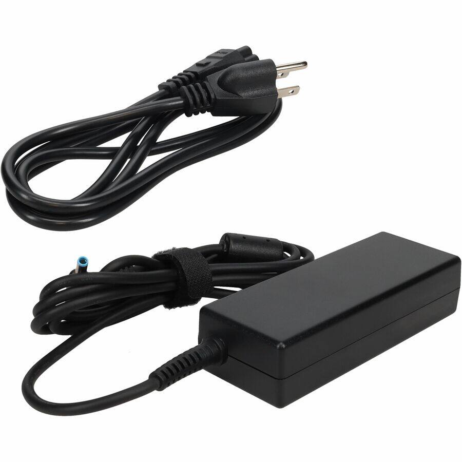 Alt View 2. AddOn - AddOn HP H6Y88AA Compatible 45W 19.5V at 2.31A Black 4.5 mm x 3.0 mm Laptop Power Adapter and Cable - 45 W - 19.5 V DC - Black.