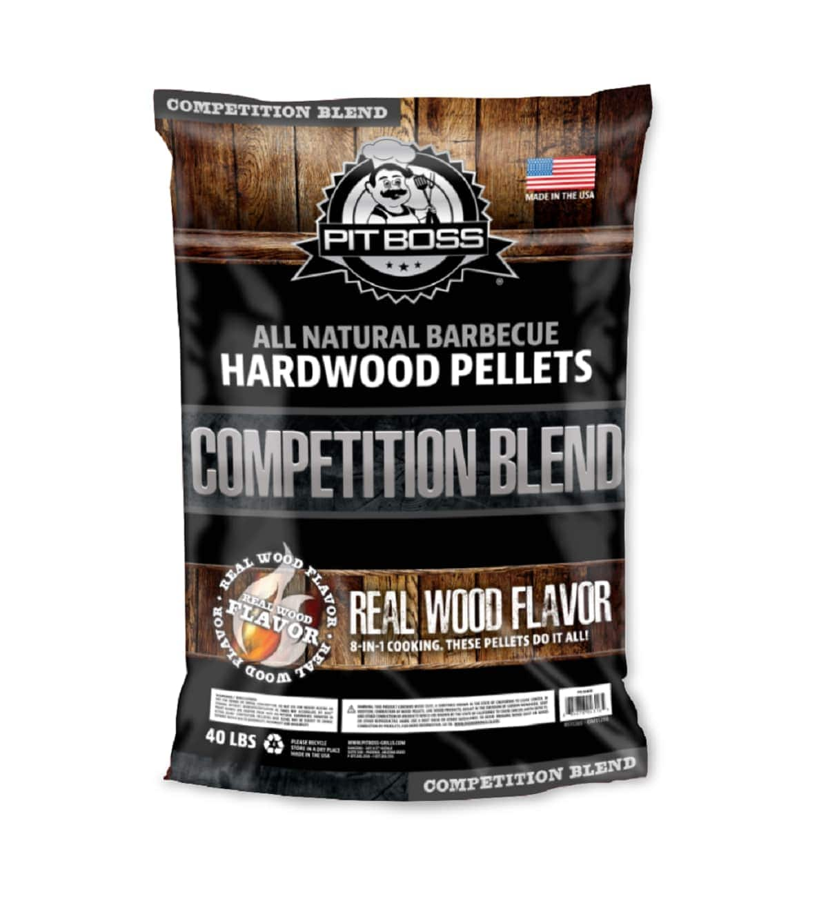 Pit Boss - 40LB Competition Blend hardwood pellets - Brown