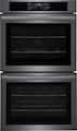 Frigidaire - 30" Built-In Double Wall Oven with Convection Bake and Air Fry - Black Stainless Steel
