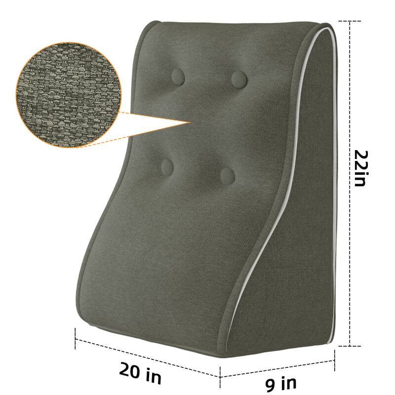 wowmax Wedge Pillow for Sleeping Breathable Bed Ramp Pillow for Acid ...