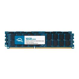 OWC - 32GB (2x16GB) DDR3 1866MHz 2Rx4 CL13 ECC Registered 240p RDIMM Memory RAM for Workstations, Servers, NAS Systems - Black Chips