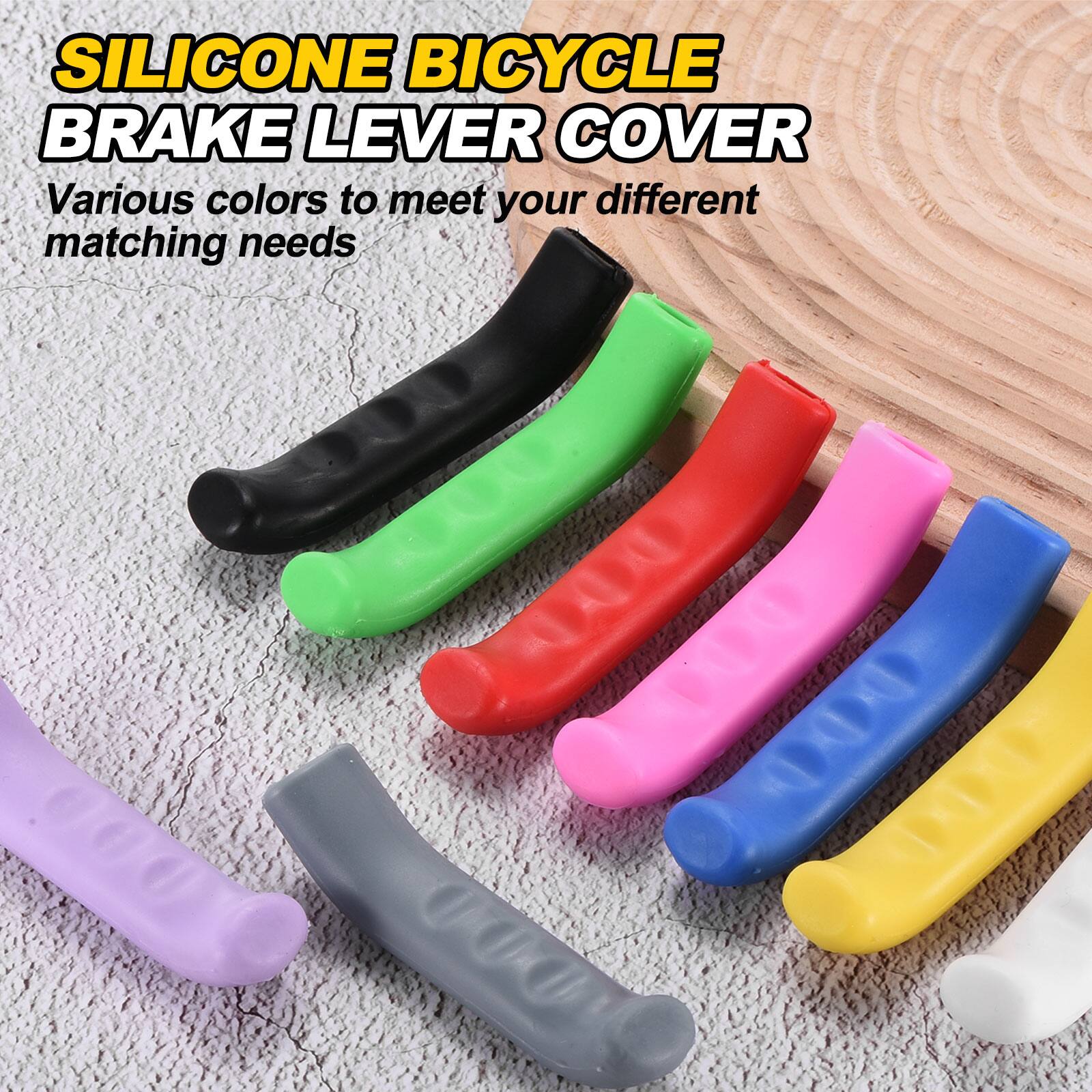 SILICONE BICYCLE BRAKE LEVER COVER  
Various colors to meet your different matching needs