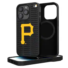 Keyscaper - MLB - Pittsburgh Pirates Primary Logo iPhone Magnetic Bump Case - 15 - Black