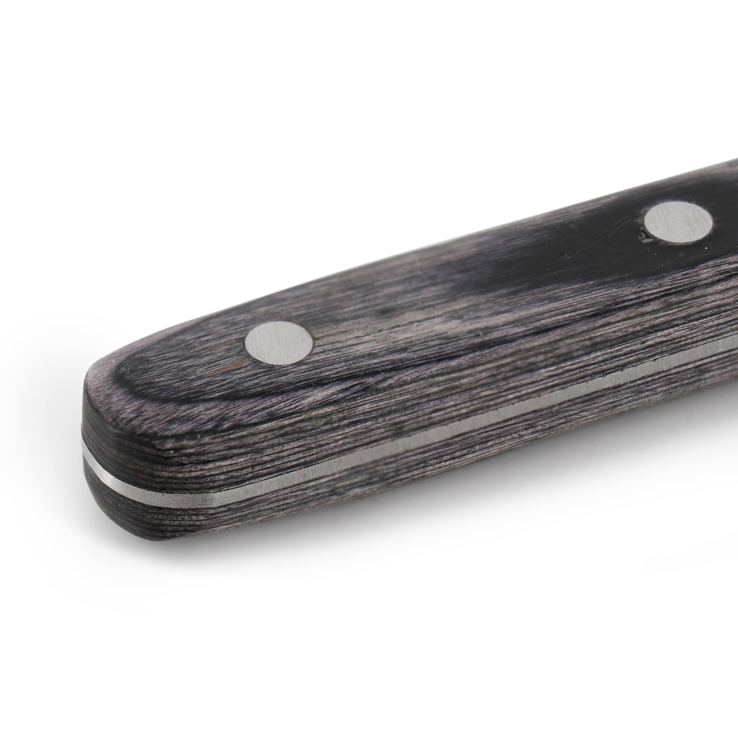 Alt View 3. Martha Stewart - Martha Stewart Everyday 5 Inch Stainless Steel Utility Knife in Dark Gray with Wood Handle - Dark Gray.