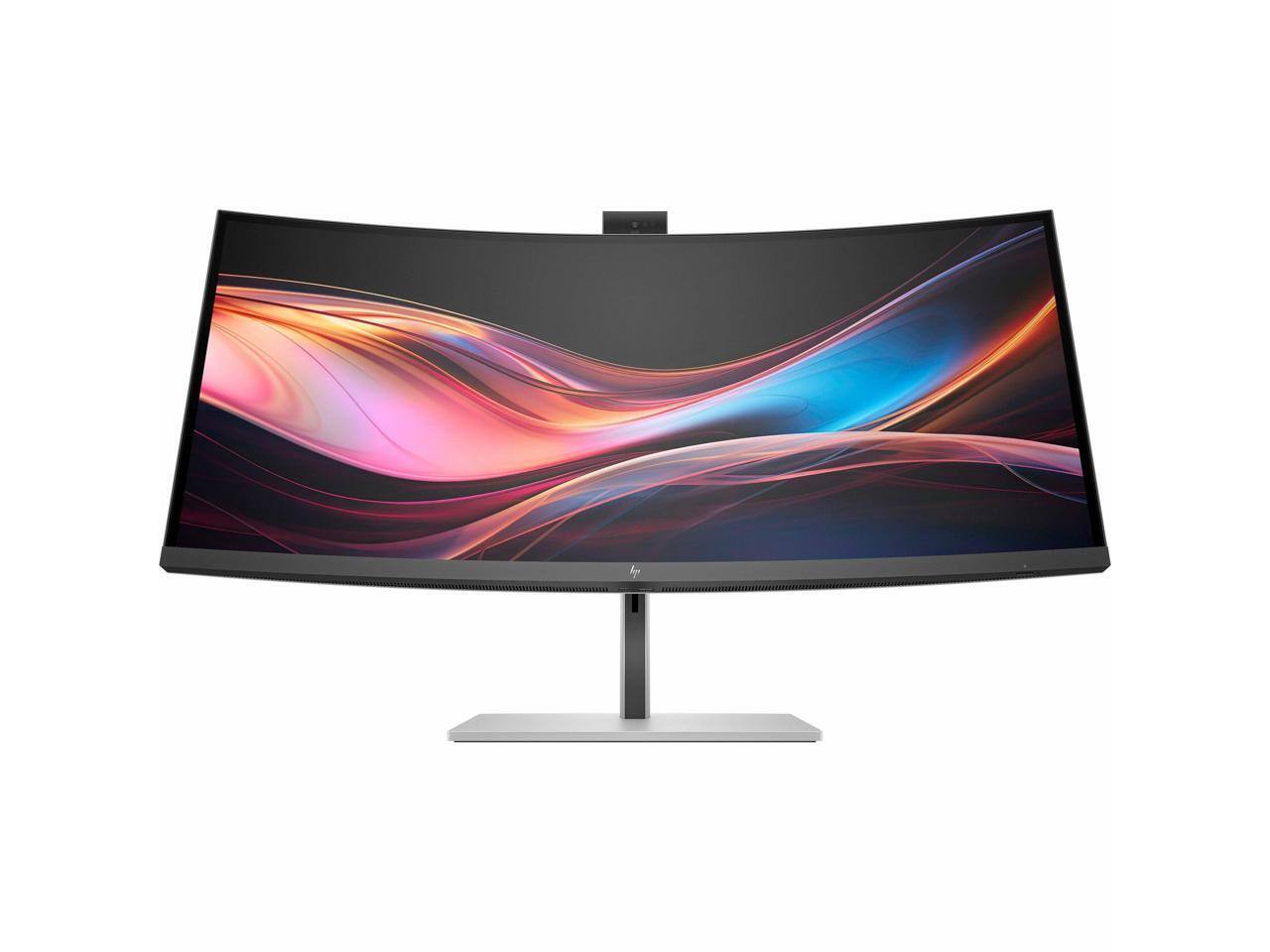 Alt View 5. HP - HP 734pm 34" Curved IPS Monitor - 3440x1440 - FreeSync Premium - 400 Nit - Black.
