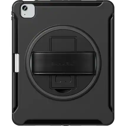 Front. SaharaCase - Raider Series Heavy Duty Case with Hand Strap for Apple iPad Air 13" M3/M2 - Scorpion Black.