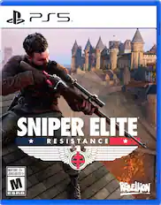 C PS5 8 SNIPER ELITE RESISTANCE MATURE 17+ JEUNES ADULTES 17+ M REBELLION ESRB