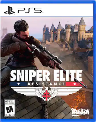 C PS5 8 SNIPER ELITE RESISTANCE MATURE 17+ JEUNES ADULTES 17+ M REBELLION ESRB - M (Mature 17+)