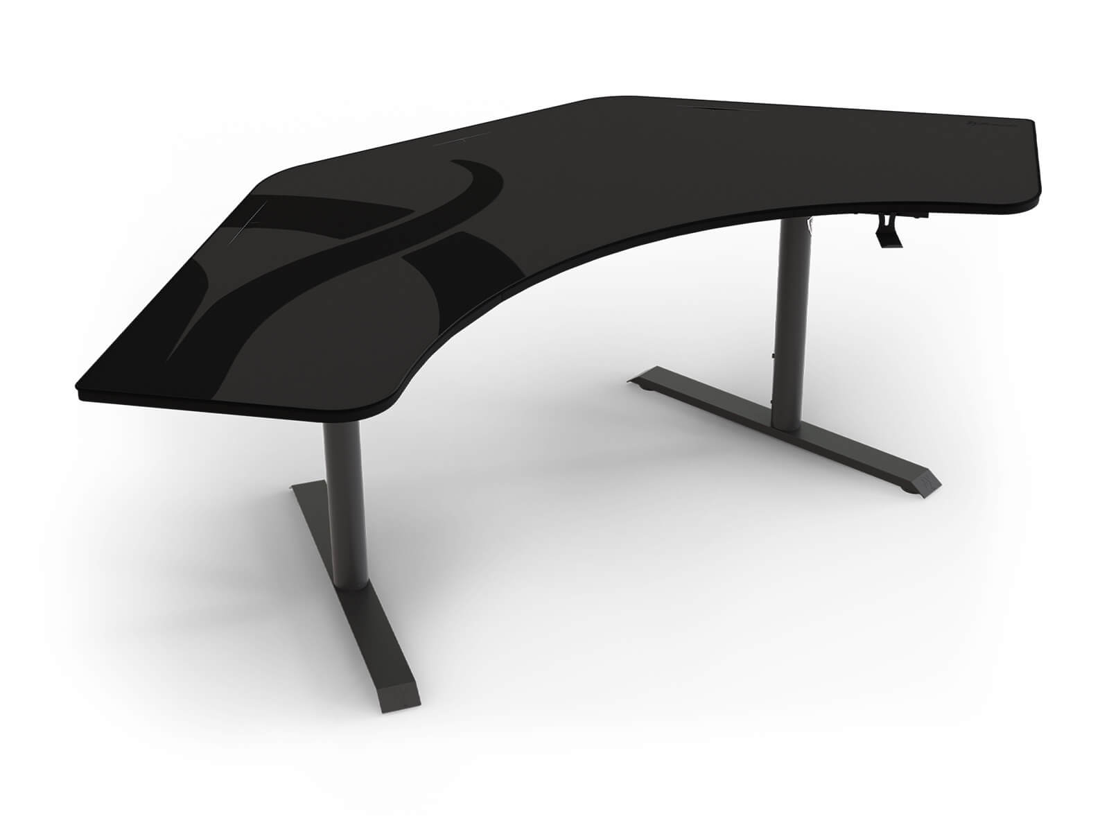 Angle. Arozzi - Arena Angelo Gaming Desk - Gun Metal.