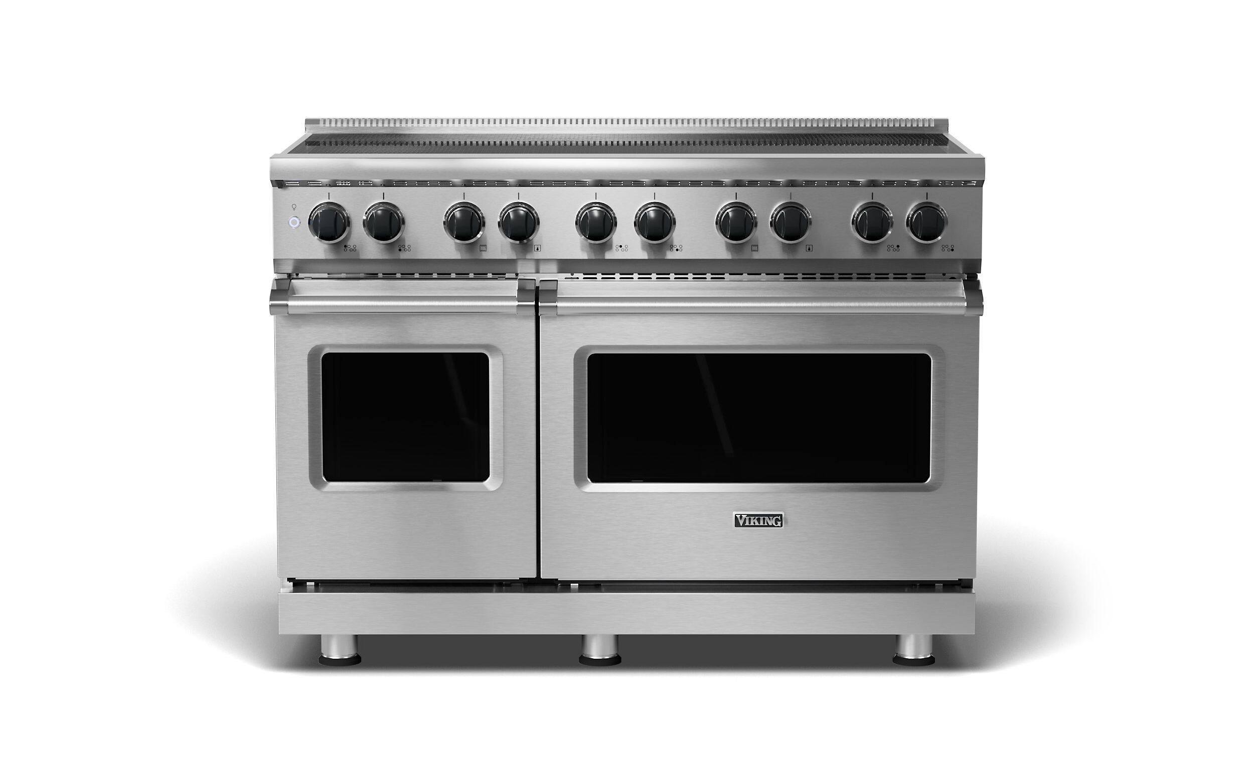 Viking - 5 Series 48" Wide Freestanding Electric Induction Range - Pure White