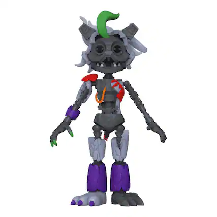 Front. Funko - Five Nights at Freddy's Security Breach 5 Inch Action Figure | Ruined Roxy - Multi-Colored.