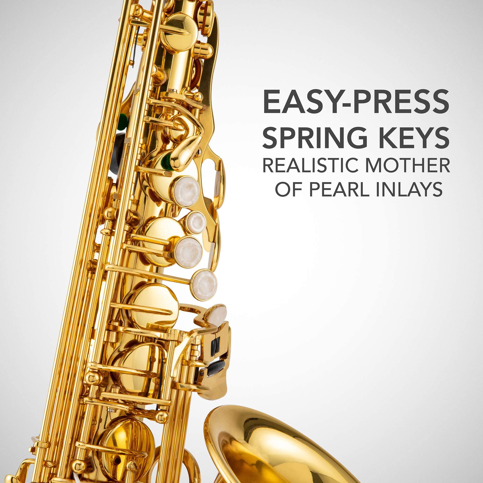 EASY-PRESS SPRING KEYS
REALISTIC MOTHER OF PEARL INLAYS