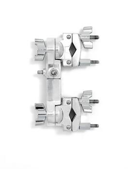 Gibraltar Hardware - 2-Way Adjustable Multi Clamp, Universal Grabber Drum Rack Clamp w/ Key Lock Connector and 360° Rotating Ratchet Tilters