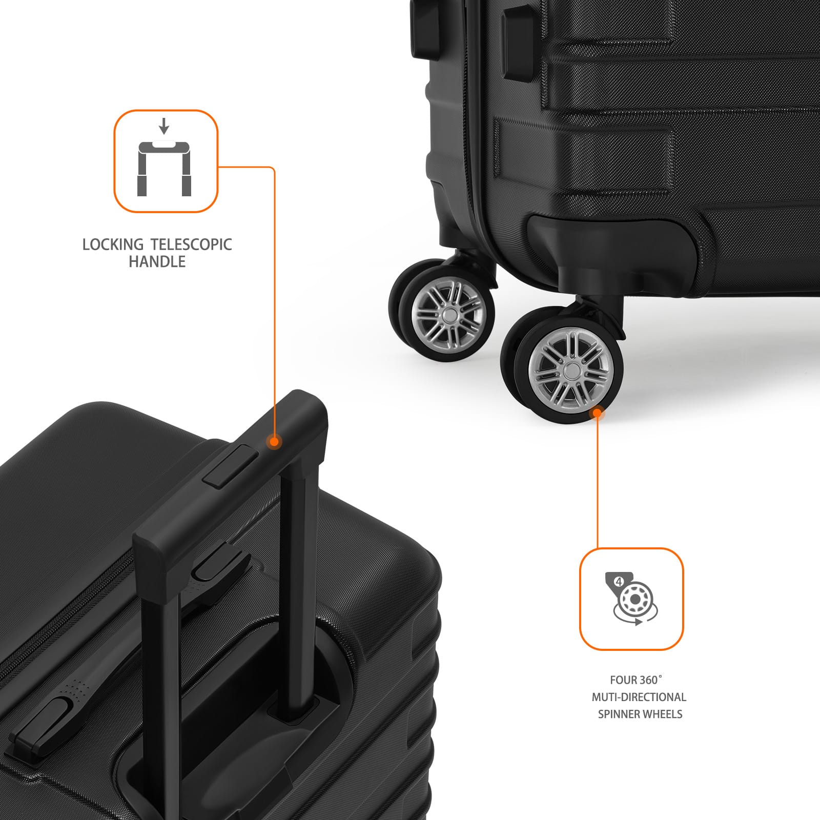 Oumilen Mystery Box 20 & 24 in Carry On Luggage Fashion Suitcase