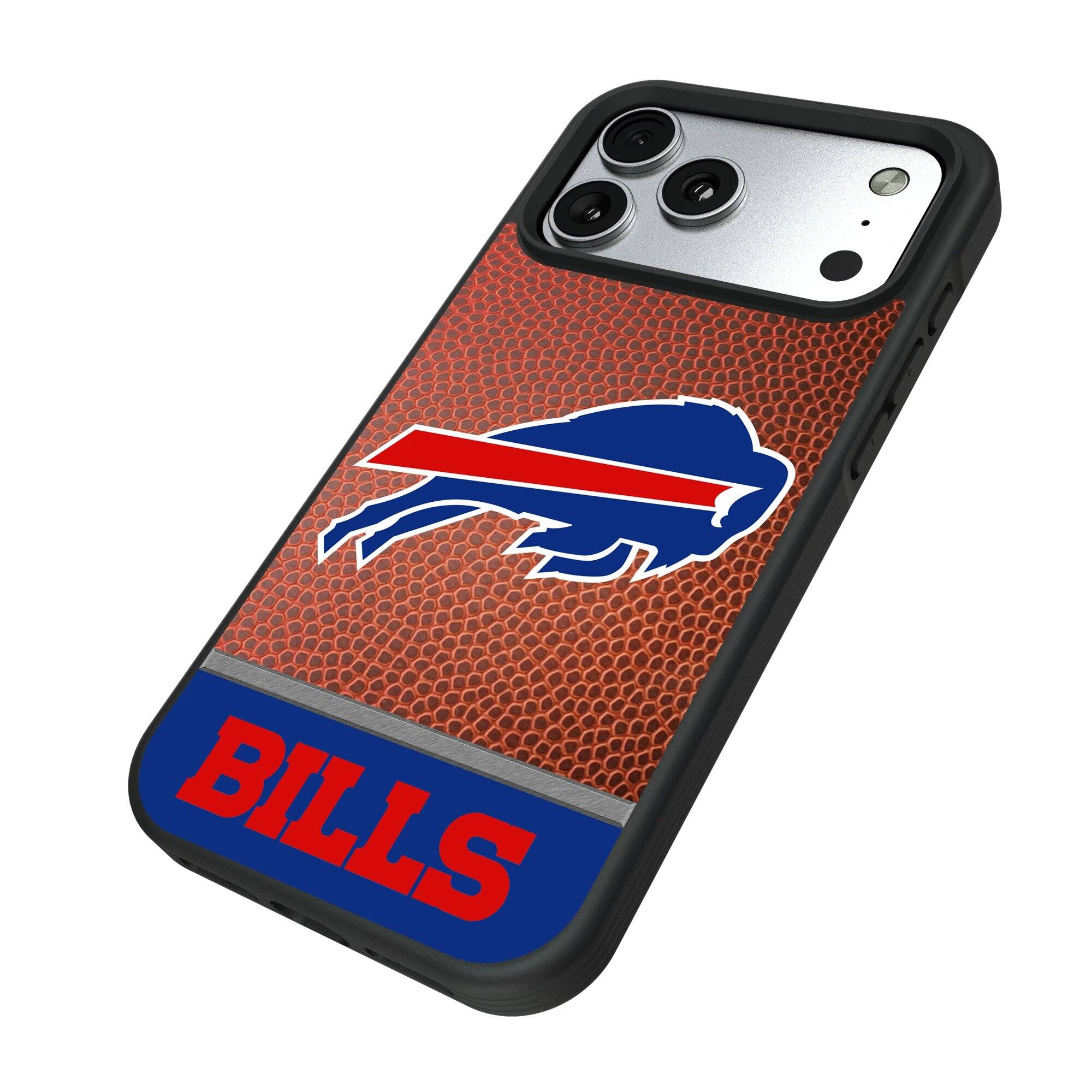 Alt View 1. Keyscaper - Buffalo Bills Bump Case with 8.2ft Drop Protection - 15 Pro - Multicolor.